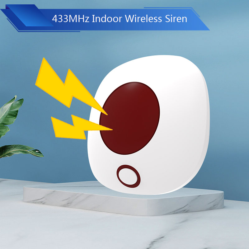 Home Security Siren - 실내 433MHz 무선 사이렌 독립형 도난