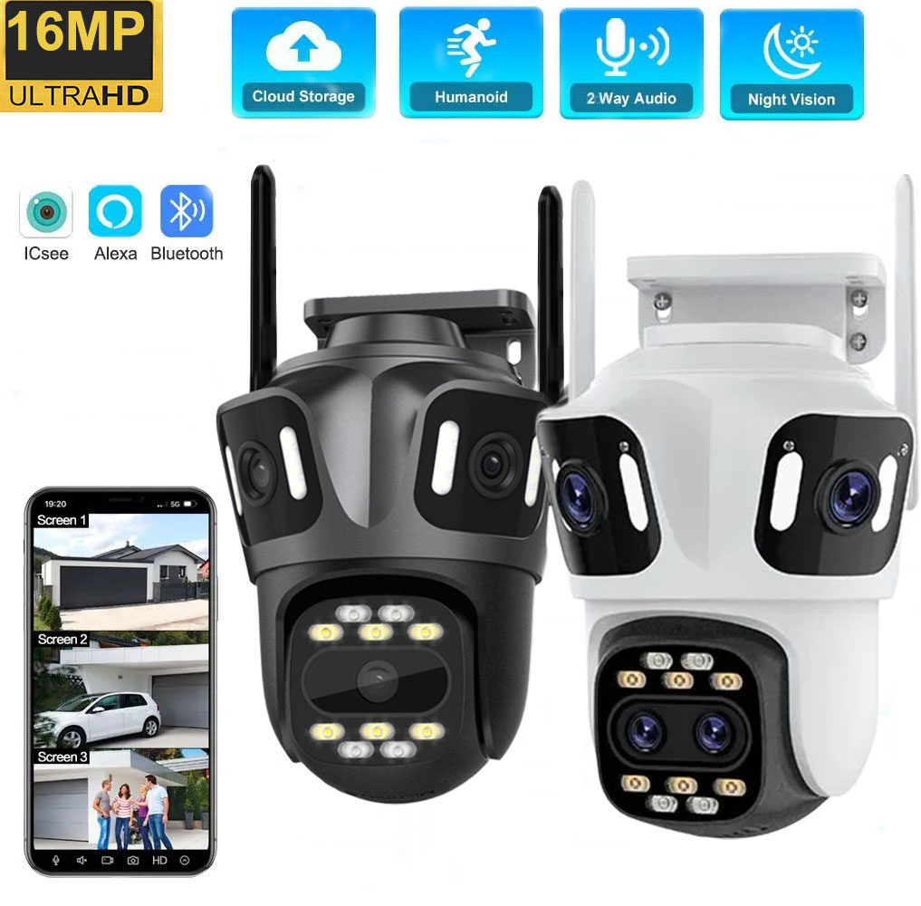 Home Security Ai - Uzoom 10K 16MP 야외 PTZ WIFI