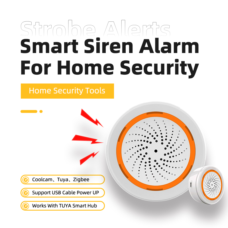 Home Security Siren - Coolcam Tuya Zigbee 스마트 사이렌 알람