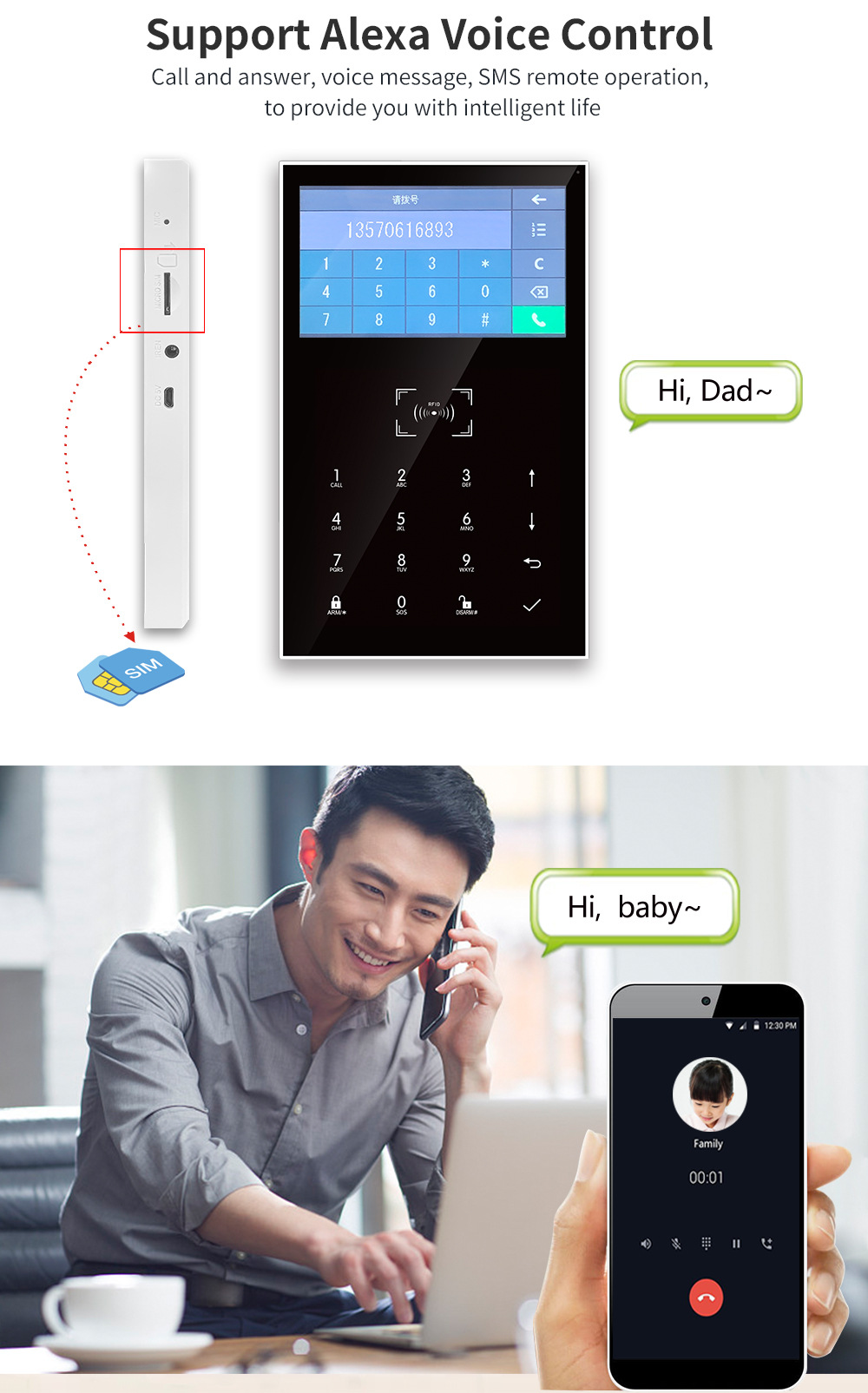 Home Security Land - Tuya Smartlife 앱 원격 제어 WIFI