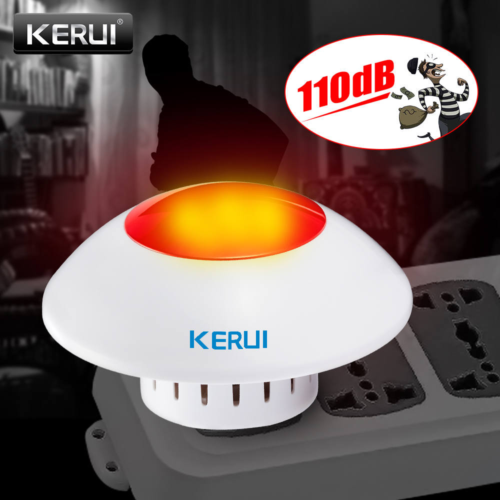 Home Security Blink - KERUI J009 시끄러운 실내 사이렌 무선