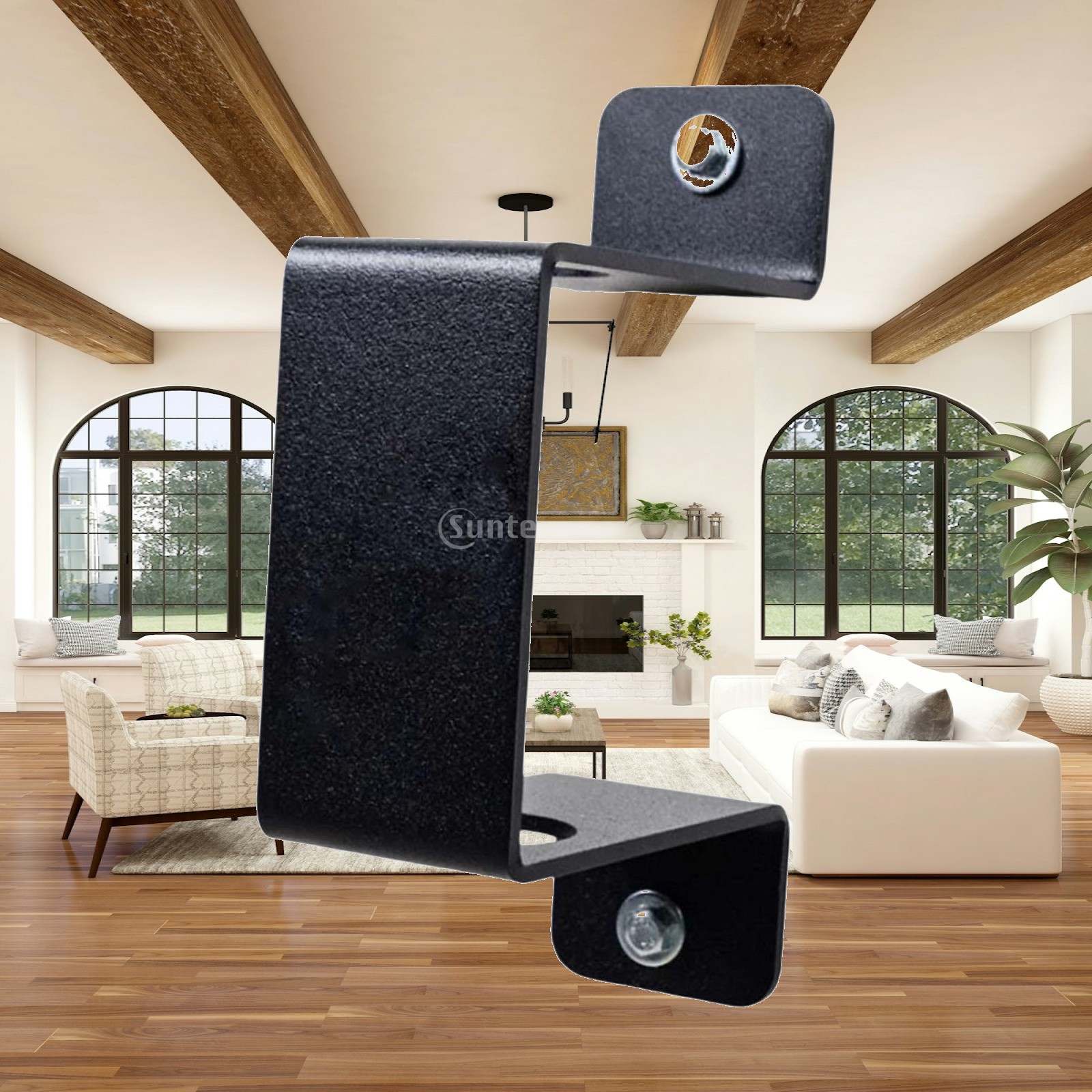Home Security Training - 바벨 바 벽걸이 랙, 스틸 구조,