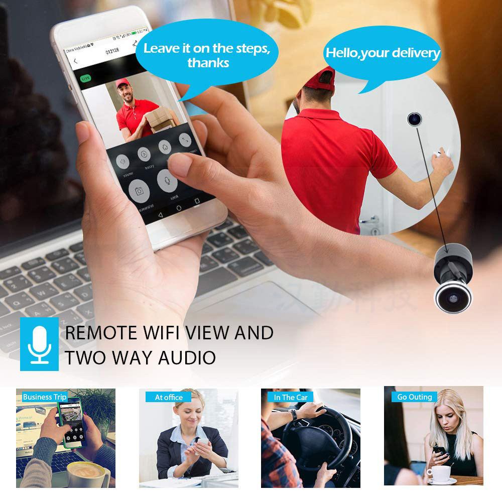 5MP 도어 아이 IP POE 카메라 미니 틈 구멍 1 - Home Security Tech 리뷰 및 가격