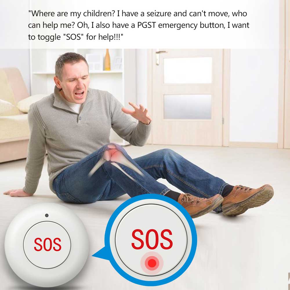 무선 SOS 버튼 스마트 홈 게이트 보안 초인종 433 - Home Security Siren 리뷰 및 가격