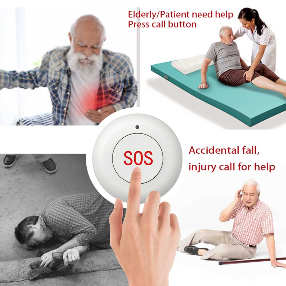 무선 SOS 버튼 스마트 홈 게이트 보안 초인종 433 - Home Security Siren 리뷰 및 가격