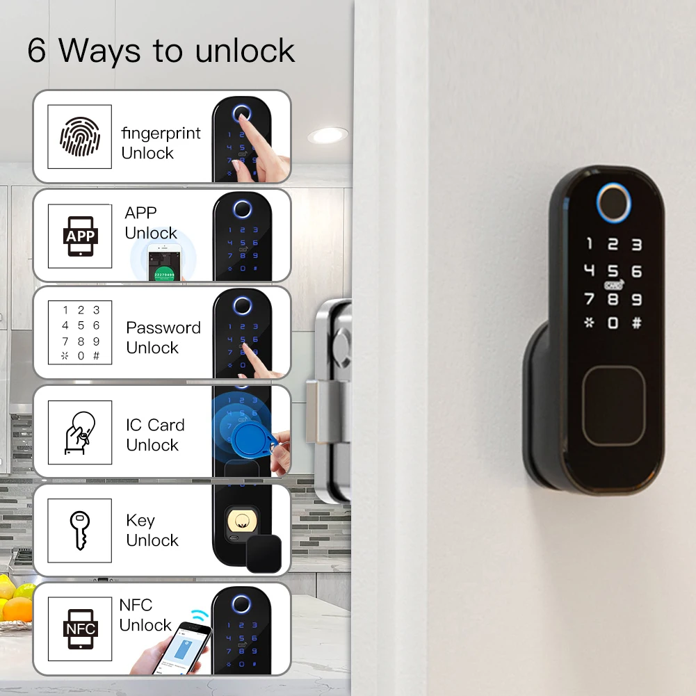MOES 와이파이 투야 스마트 도어락, 지문 잠금, 스 - Home Security Guard 리뷰 및 가격