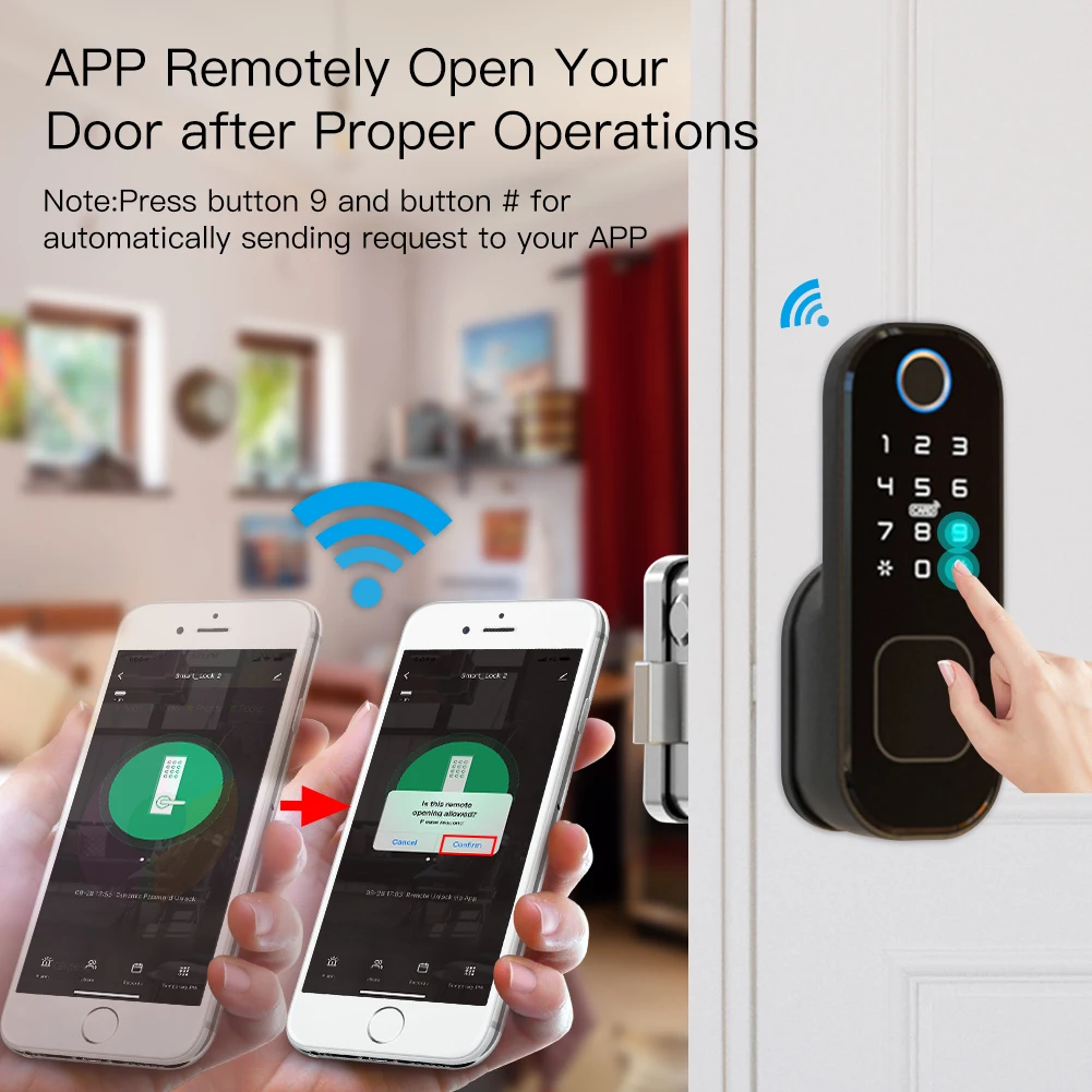 MOES 와이파이 투야 스마트 도어락, 지문 잠금, 스 - Home Security Guard 리뷰 및 가격