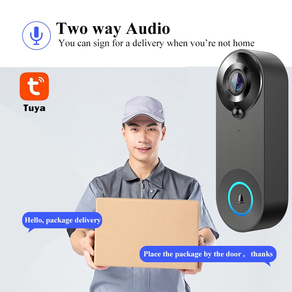 Tuya 1080P 무선 WIFI 초인종 비디오 인터콤 - Home Security Blink 리뷰 및 가격