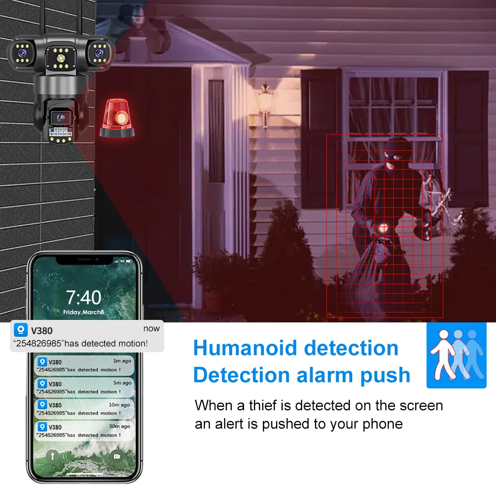 V380 Pro 4G 야외 방수 카메라, SIM 카드  - Home Security Land 리뷰 및 가격