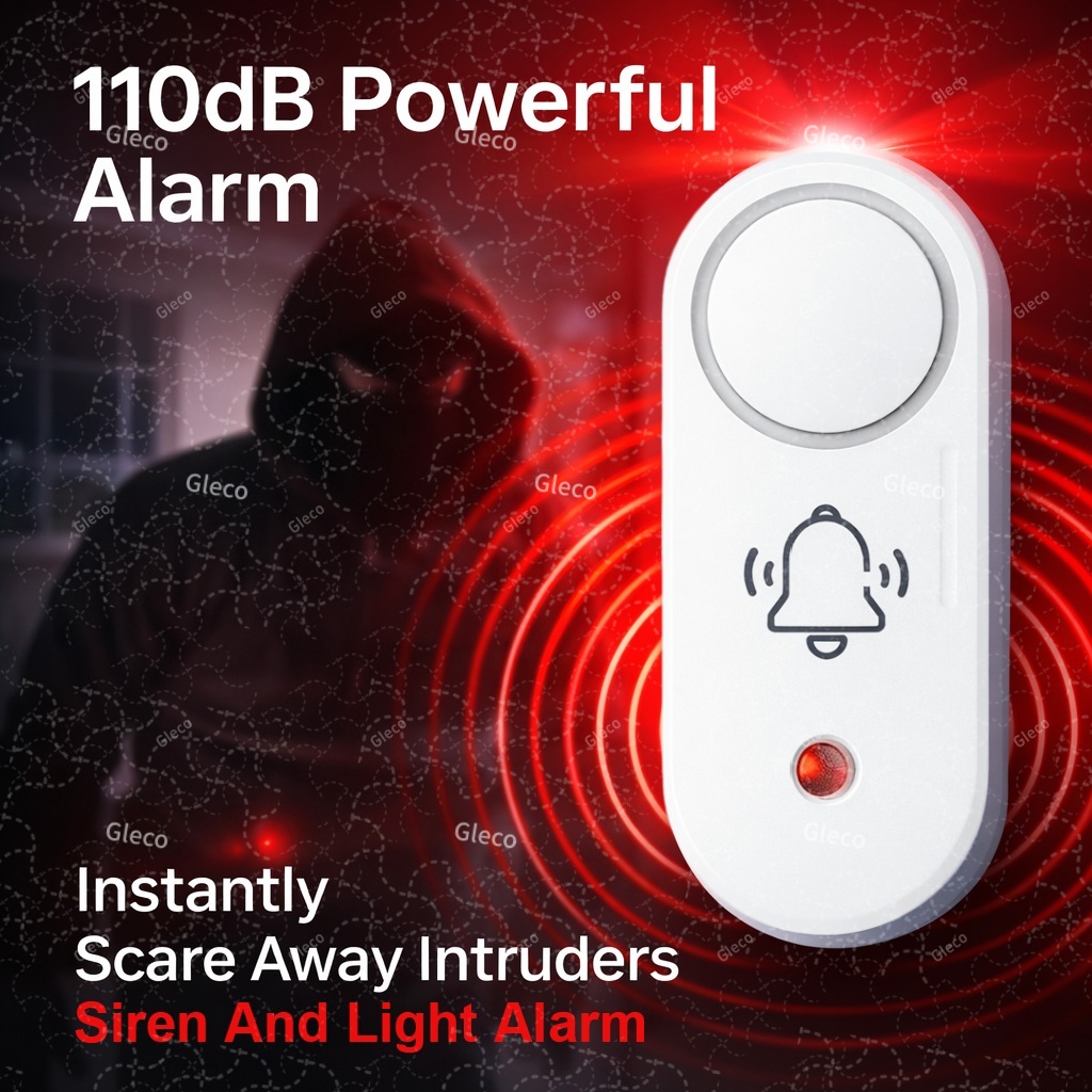 옵션으로 진동 감지 사운드 스트로브 라이트가 포함된 지 - Home Security Siren 리뷰 및 가격