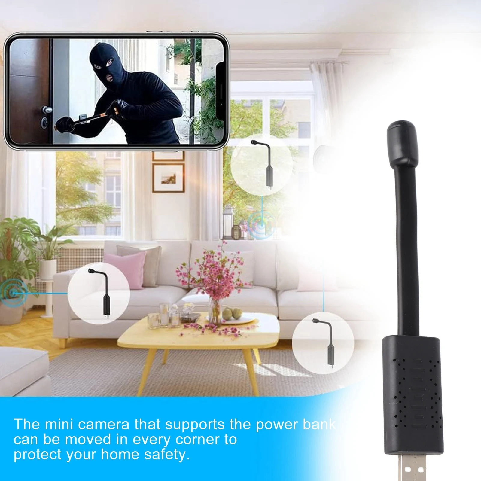 USB WiFi 보안 카메라 1080P HD 무선 미니 - Home Security Blink 리뷰 및 가격