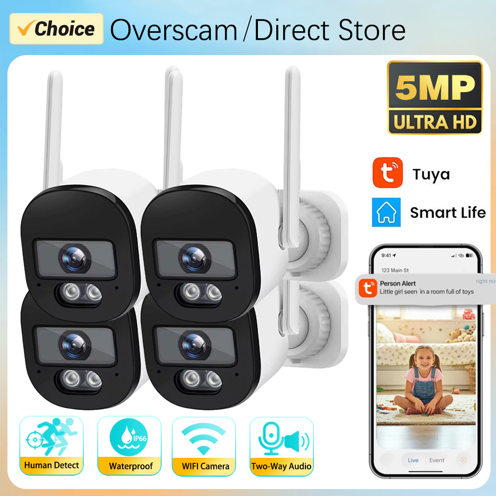 투야 불릿 카메라 실외 5MP 2.4G WiFi IP  - Home Security Lidar 리뷰 및 가격