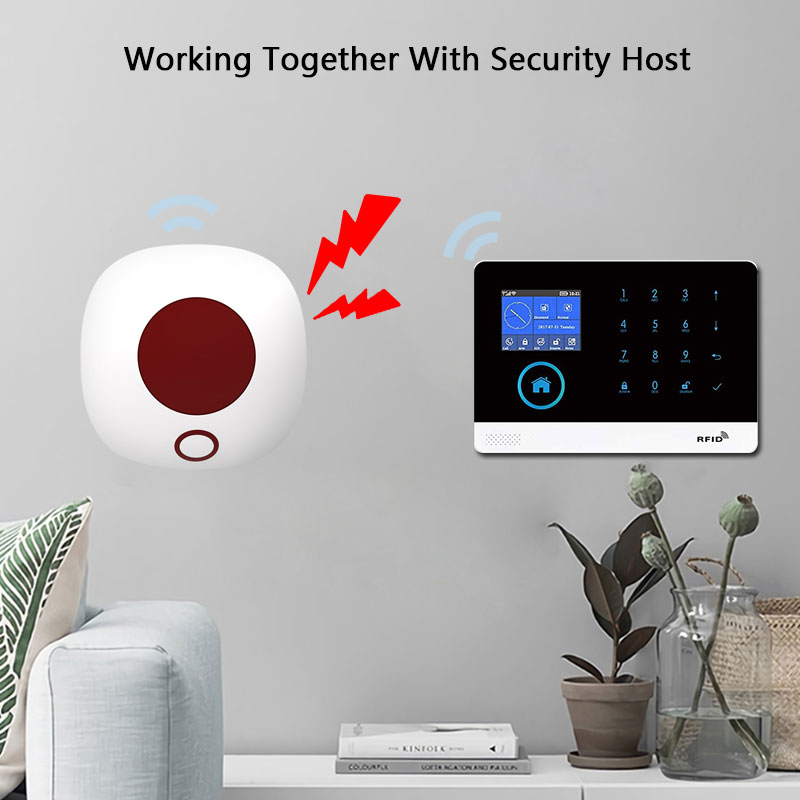 실내 433MHz 무선 사이렌 독립형 도난 경보기 시스 - Home Security Siren 리뷰 및 가격