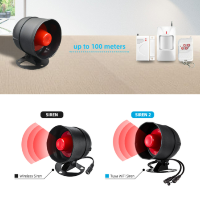 새로운 Tuya WiFi 스마트 사이렌 알람 110dB - Home Security Siren 리뷰 및 가격