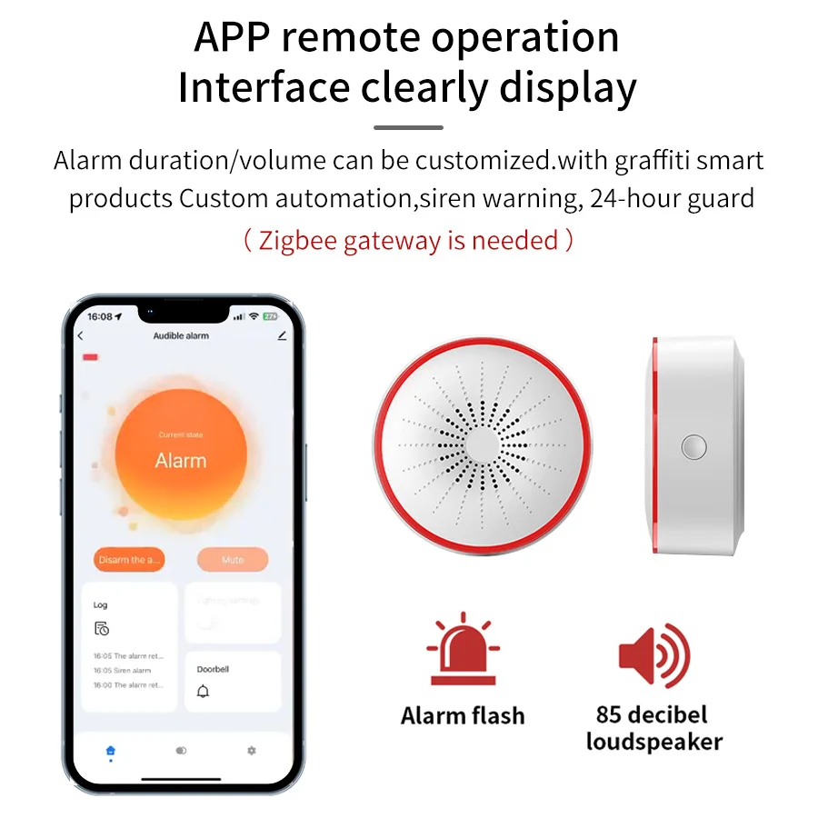 Tuya WiFi ZigBee 스마트 알람 사이렌 지능 - Home Security Blink 리뷰 및 가격