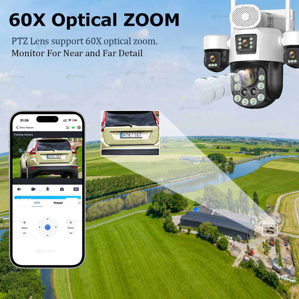 AOV 4렌즈 야외 감시용 태양광 카메라 20MP 4G - Home Security Tech 리뷰 및 가격