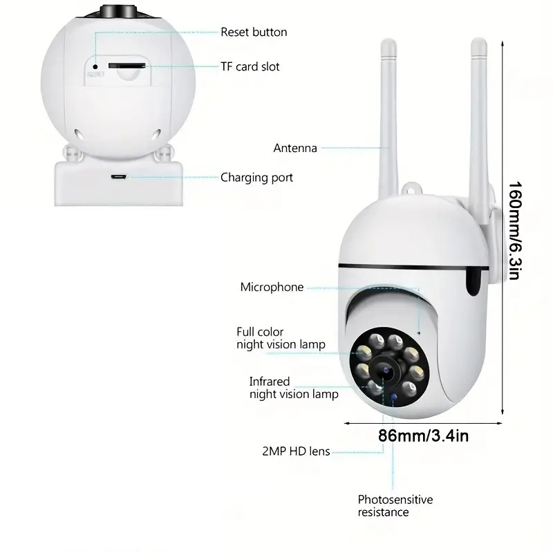 4K PTZ WiFi IP 카메라 야외 AI 인간 추적 - Home Security Ai 리뷰 및 가격