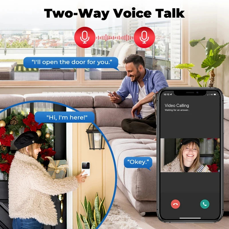 스마트 홈 WiFi 비디오 초인종 무선 전화 양방향 인 - Home Security Blink 리뷰 및 가격