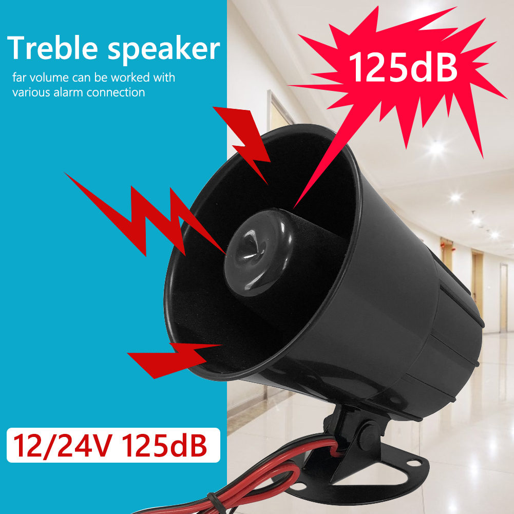 125dB 큰 소리 경고 사이렌 자동차 오토바이 트럭  - Home Security Siren 리뷰 및 가격