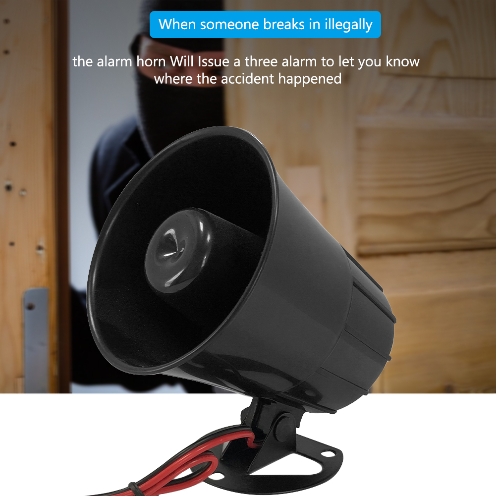 125dB 큰 소리 경고 사이렌 자동차 오토바이 트럭  - Home Security Siren 리뷰 및 가격