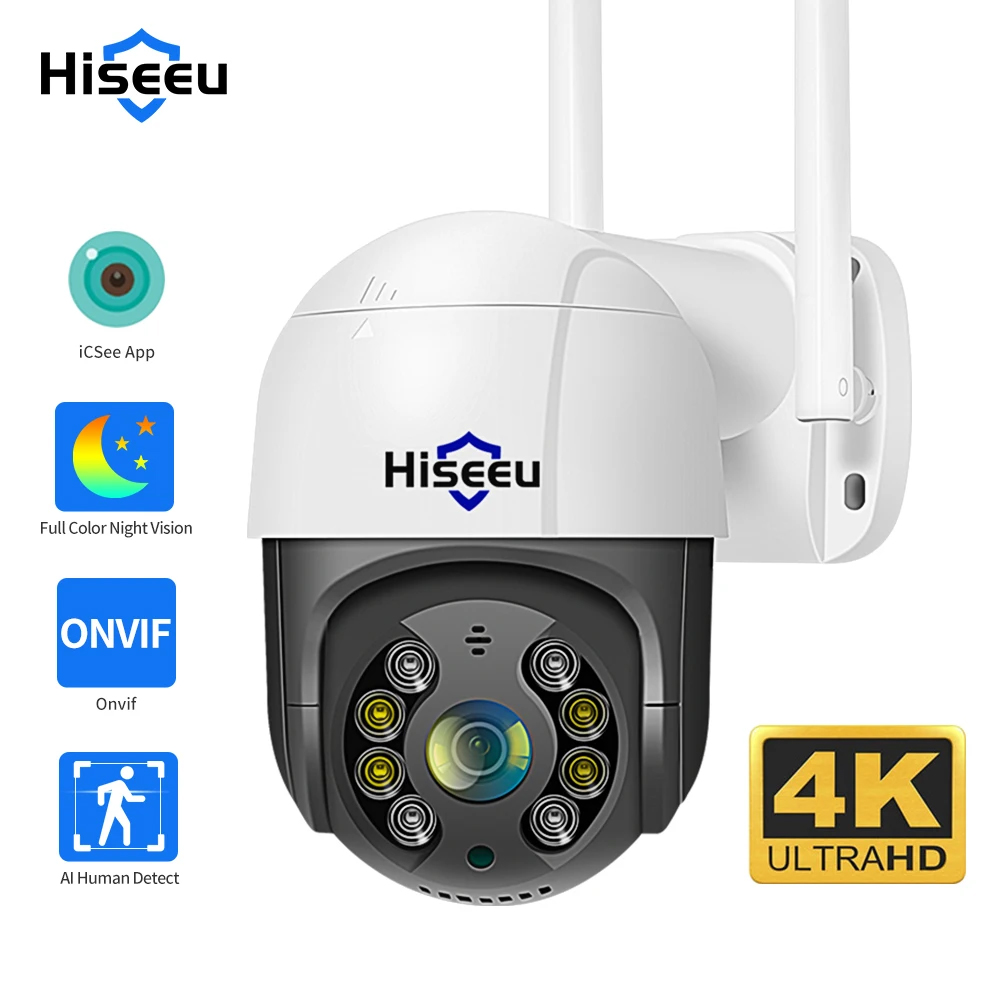 Hiseeu 8MP 4K PTZ Wifi 카메라 5x  - Home Security Ai 리뷰 및 가격