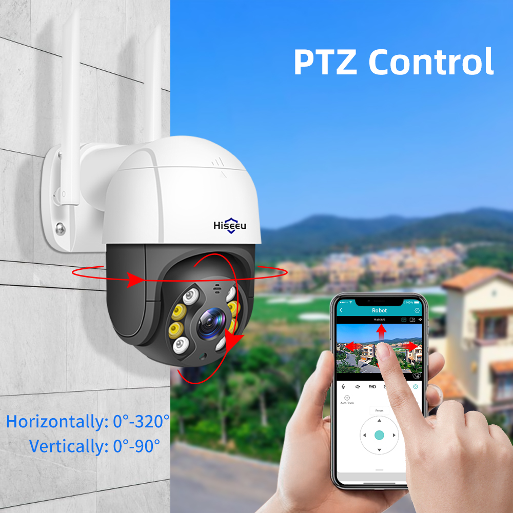 Hiseeu 스마트 와이파이 PTZ 카메라, 5 배 디 - Home Security Ai 리뷰 및 가격
