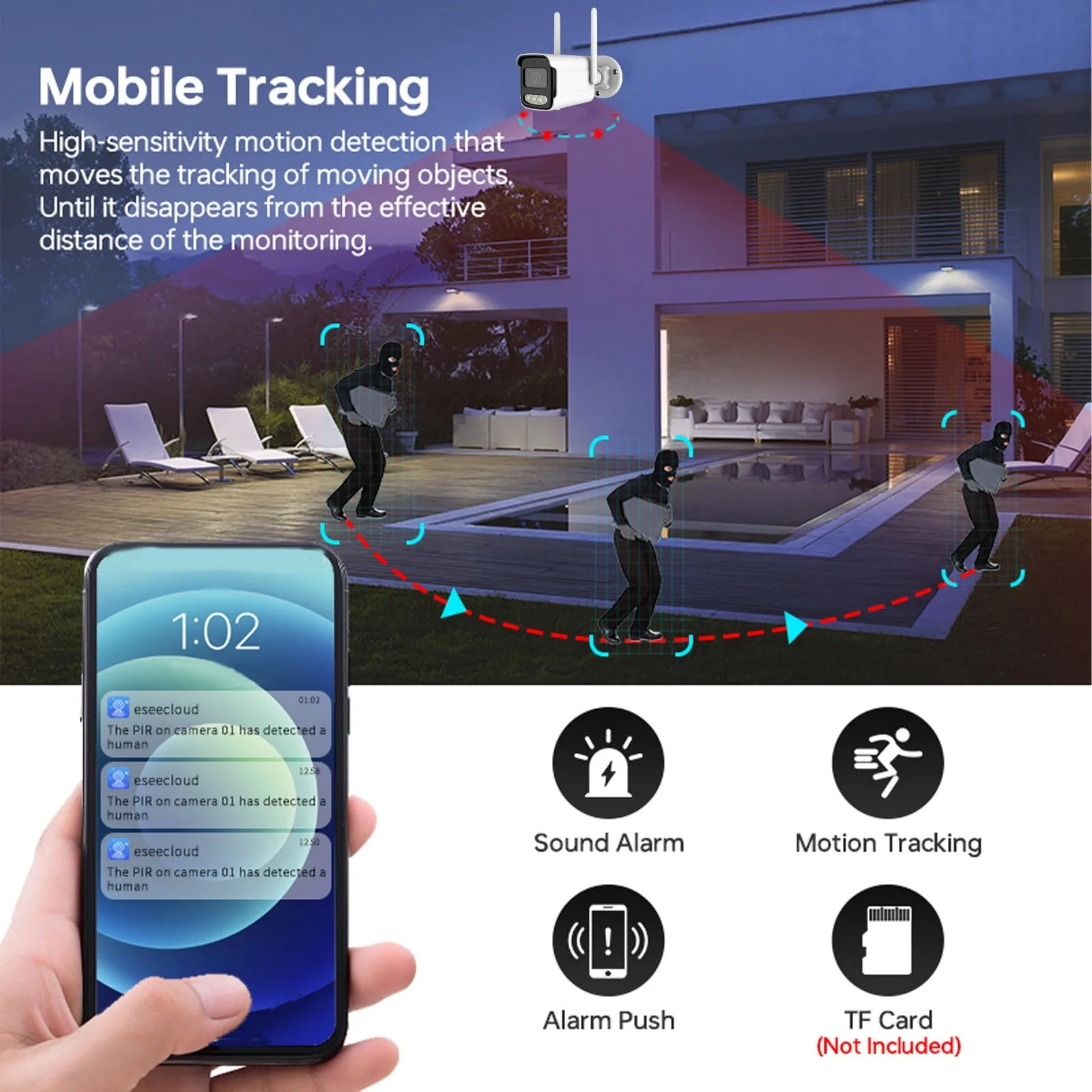 Tuya Wifi IP 카메라 무선 HD 5MP AI  - Home Security Ai 리뷰 및 가격