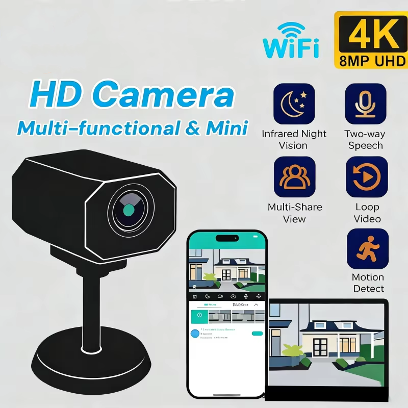 4K HD WiFi 보안 카메라 가정용 미니 스마트 실 - Home Security Lidar 리뷰 및 가격