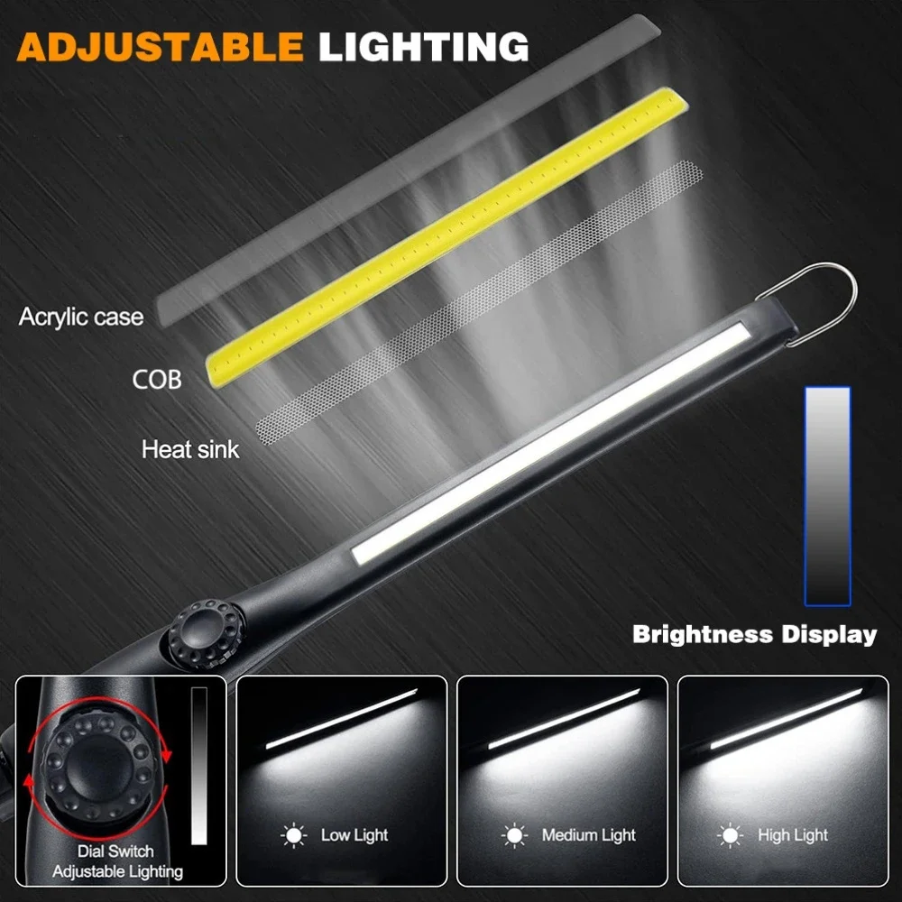 USB 충전식 700LM LED 작업등, 수리 캠핑 낚 - Home Security Jobs 리뷰 및 가격