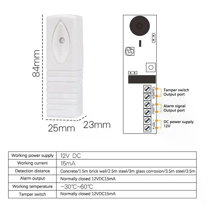 유선 광전 진동 경보 센서 감지기 고감도 빠른 반응 안 - Home Security Systems 리뷰 및 가격