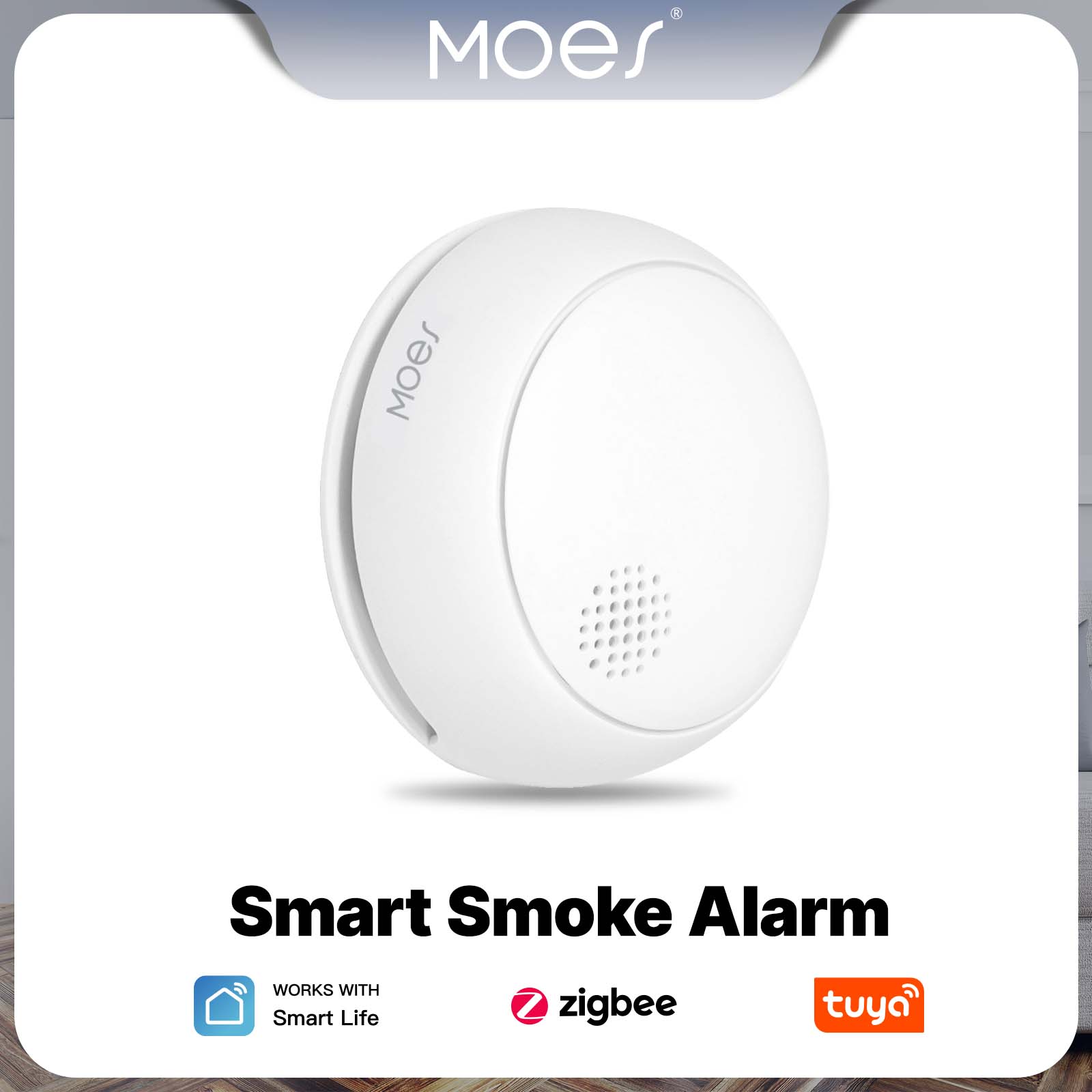 MOES ZigBee 스마트 연기 경보 감지기 무선 화 - Home Security Guard 리뷰 및 가격